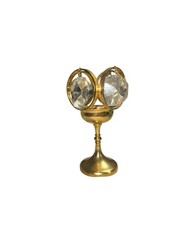 Candelabro vintage estilo araña Weinfurtner cristal y chapado en oro 24k segunda mano  Embacar hacia Mexico