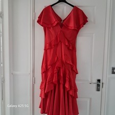 Boohoo red satin for sale  SUNDERLAND