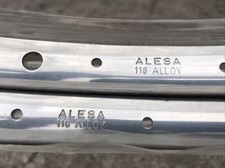 2 aros de bicicleta NOS ALESA 27”x1 1/4 36h alumínio polido vintage, usado comprar usado  Enviando para Brazil