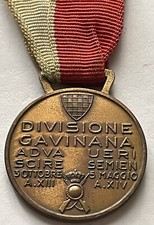 Medaglia divisione gavinana usato  Valenza
