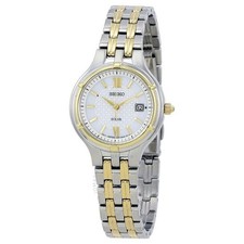 Usado, NOVO* Seiko Solar Feminino SUT218 Mostrador Prata Dois Tons MSRP $250 comprar usado Usado, NOVO* Seiko Solar Feminino SUT218 Mostrador Prata Dois Tons MSRP $250 comprar usado  Enviando para Brazil