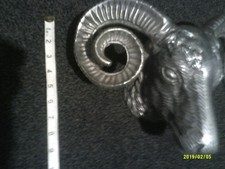 Silver ram head for sale  EVESHAM