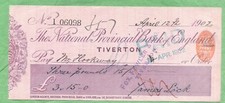 National provincial bank for sale  DORCHESTER