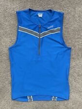 Camiseta de ciclismo Zoot sem mangas corrida tri jersey azul grande competição triatlo comprar usado  Enviando para Brazil