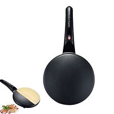 Máquina elétrica de fazer crepe e panqueca 8" chapa quente antiaderente 800W preta comprar usado  Enviando para Brazil