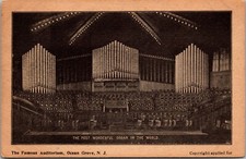 Cartão postal órgão maravilhoso Ocean Grove New Jersey N.J. Auditorium publicado em 1910 comprar usado  Enviando para Brazil