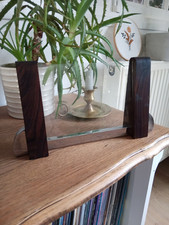 Porte cadre Art Déco 1930 Bois Et Métal Chromé Ancien Vintage  na sprzedaż  Wysyłka do Poland