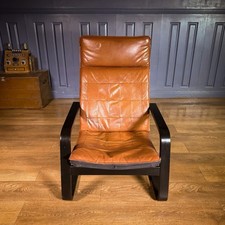 Leather armchair poang for sale  SIDMOUTH