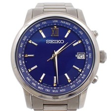 Relógio masculino Seiko Brights azul eterno rádio solar limitado mostrador de titânio Sagz109 comprar usado  Enviando para Brazil
