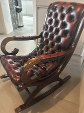 Vintage leather tufted for sale  CAERNARFON