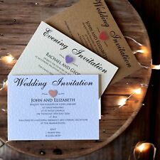 Wedding invitations evening for sale  WELLINGBOROUGH