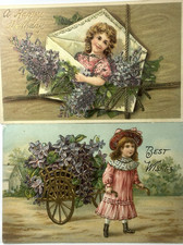 Postcard children girls for sale  Mays Landing