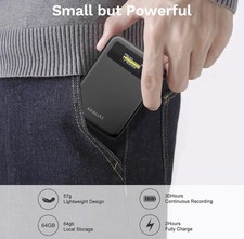 Gravador de voz IA de 64 GB para reuniões, chamadas e palestras - som de voz para texto Audi... comprar usado  Enviando para Brazil