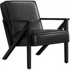 Faux leather armchair for sale  IPSWICH