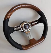 Volante serve para TOYOTA Celica Supra Mr2 Corolla madeira couro liso esporte comprar usado  Enviando para Brazil
