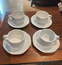Usado, Conjunto de 4 xícaras brancas de café expresso Krups com pires combinando comprar usado  Enviando para Brazil