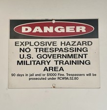 Vintage military danger for sale  Camas