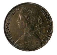1860 victoria penny for sale  BARNSLEY