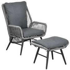 Outsunny rattan chair for sale  GREENFORD