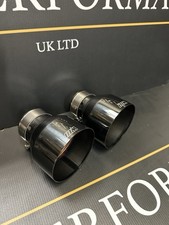2 pontas de escape M cromadas pretas 4” BMW F20 F21 F22 F23 M135i M140i M235i M240i comprar usado  Enviando para Brazil