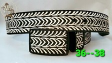 Mexican wear cinturon charro vaquero,cinto,correa piteado-bordado hilo de prata comprar usado  Enviando para Brazil