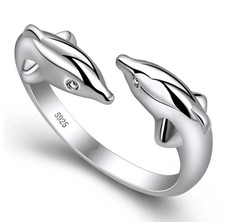 Damenring delphin ring gebraucht kaufen  Hamburg