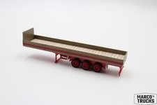 Reboque plataforma Herpa 3 eixos marrom/vermelho 1:87 /H24113 comprar usado Reboque plataforma Herpa 3 eixos marrom/vermelho 1:87 /H24113 comprar usado  Enviando para Brazil