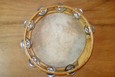 Wooden tambourine drum for sale  COLCHESTER