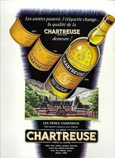 Publicite liqueur chartreuse d'occasion  Paris XI