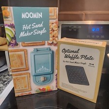 Sanduicheira quente BRUNO Moomin + conjunto de prato de waffle (BOE050-BGR) – Importado do Japão comprar usado  Enviando para Brazil