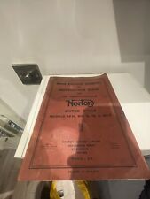 Norton maintenance manual for sale  BRISTOL