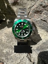 Usado, Relógio masculino automático Orient Japan mergulhador cristal AAA 21 joias verde comprar usado  Enviando para Brazil