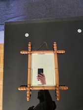 Wooden hanging mirror d'occasion  Expédié en Belgium
