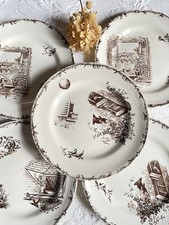 Assiettes plates terre d'occasion  Nogent-sur-Marne