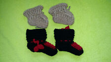 Paar gestrickte babyschuhe gebraucht kaufen  Lotte