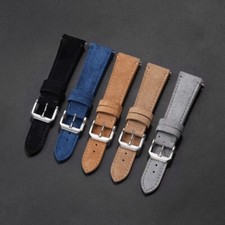 Usado, Pulseira de relógio masculina de couro genuíno camurça de alta qualidade liberação rápida 20 22 mm comprar usado  Enviando para Brazil