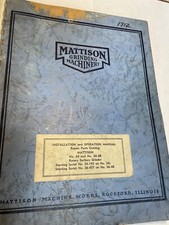 Mattison surface grinder for sale  Dekalb