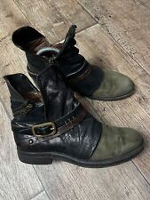 Botas italianas de couro A.S.98 Airstep Ancle motociclista com zíper UE 39 EUA 8.5-9 Reino Unido 6 comprar usado  Enviando para Brazil