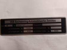 Typenschild plate schild gebraucht kaufen  Deutschland