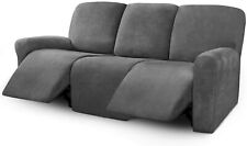 grey velvet 3 piece sectional for sale  Brentwood