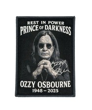 Usado, Emblema de metal pesado Ozzy Osbourne Memorial bordado adesivo "Prince of Darkness" comprar usado Usado, Emblema de metal pesado Ozzy Osbourne Memorial bordado adesivo "Prince of Darkness" comprar usado  Enviando para Brazil