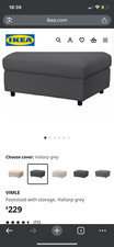 Ikea vimle footstool for sale  BRAINTREE