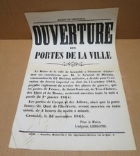 Ville grenoble affiche d'occasion  Sancerre