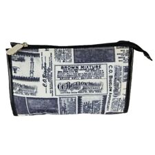 Bolsa de maquiagem CO Bigelow Bothecaries preta branca forrada com zíper viagem higiene pessoal comprar usado  Enviando para Brazil