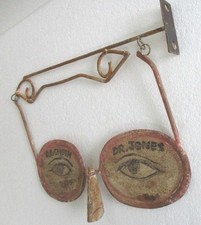 Suporte de parede vintage antigo de ferro optometrista propaganda placa comercial especificações comprar usado  Enviando para Brazil