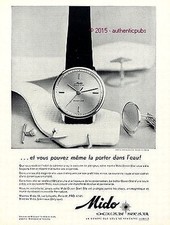 Publicite montre mido d'occasion  Cires-lès-Mello