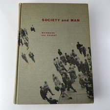 Vintage 60s Sociology History Textbook 1965 Society and Man 7th Edition, usado comprar usado  Enviando para Brazil