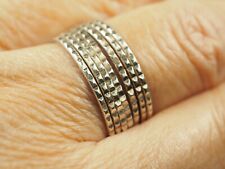 ALLIANCE SEMAINIER VINTAGE ARGENT MASSIF SILVER RING T62 comprar usado  Enviando para Brazil
