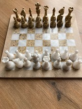 Schachspiel brett figuren gebraucht kaufen  Sternberg