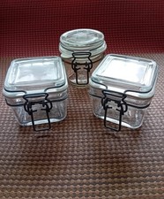 Clear glass storage for sale  ELY